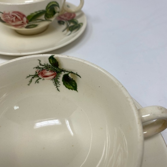 Set of 4 Vintage Ballerina Floral Tea Cups & Saucers - Picture 3 of 7